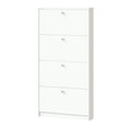 thumbnail image 4 of Tvilum Bright 4 Drawer Shoe Wood Cabinet in White, 4 of 12
