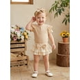 thumbnail image 5 of AceBaby Infant Baby Girl Summer Plaid Outfit Set for 0-18M,95% Cotton, 5 of 9