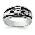 thumbnail image 1 of 925 Sterling Silver Vintage Claddagh Ring Celtic, 1 of 7