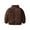 Coffee, variant on Cute Warm Padded Jacket for Kids Toddler Boys Girls Long Sleeve Thicken Thermal Zipper Turtle Neck Outerwear