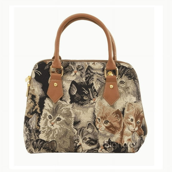 Cat Convertible Top Handle Purse Bag
