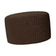 thumbnail image 3 of Funda redonda para otomana, funda protectora gruesa para muebles, ideal para guardar muebles. Marrón, 3 of 9