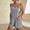 Gray, variant on Women's Sleeveless Square Neck Short Jumpsuit Romper - Casual Summer Polyester Solid Color Shorts
