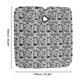 thumbnail image 4 of Capa de peluquería de patrón de utensilios de mesa Unique Bargains 1 Pc para corte de cabello 64.96"x57.09" Negro Blanco, 4 of 6