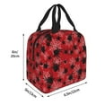 thumbnail image 2 of Yiaed A Web With A Spider 1 Print Insulated Lunch Bag Reusable Cute Tote Lunch Box, Leakproof Cooler Lunch Bags for Work Office Travel School Picnic, 2 of 5