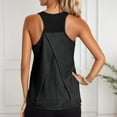 thumbnail image 2 of WERYOUNG Blouson Tankini Tops For Women Loose Fit Tropical Hawaii Vacation Swimwear Beachwear Female Comfort Sports Fitness Yoga Vest,Black,M, 2 of 6