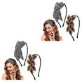 thumbnail image 3 of Guardoinrt 2pcs Hairband Flower Headdress Accessory Hair Hoop Fittings Decor Pretty 2Set, 3 of 6