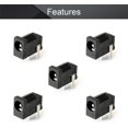 thumbnail image 3 of HUGFEGWE DC-002 3.5mmx1.3mm DC Power Jack Plug 3 Pin Female Socket Connector 5pcs CJB91-112445, 3 of 7