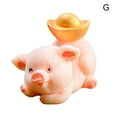 thumbnail image 7 of Soumake Cute Resin Money Lucky Pig Figurine Statue Diy Miniature Garden Table Ornament Household, 7 of 7