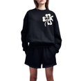 thumbnail image 1 of SUNSIOM Sweatshirts à Manches Longues pour Femmes Motif Trèfle à Quatre Feuilles Col Rond Coupe Ample, 1 of 6