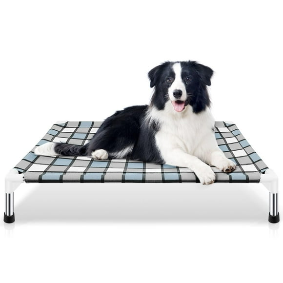 Cama elevada para perros Caghash Caghash Elevated para uso exterior, tamaño mediano
