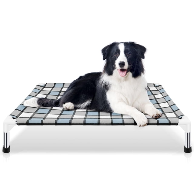 Cama elevada para perros Caghash Caghash Elevated para uso exterior, tamaño mediano