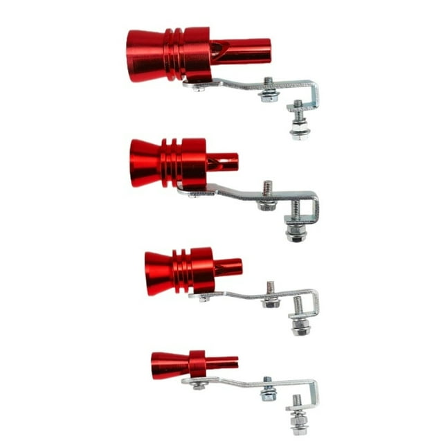 Nouveau Simulateur de Sifflet d'Échappement Faux Turbo Sifflet Tuyau Silencieux Style Voiture Rouge P/M/L/TG