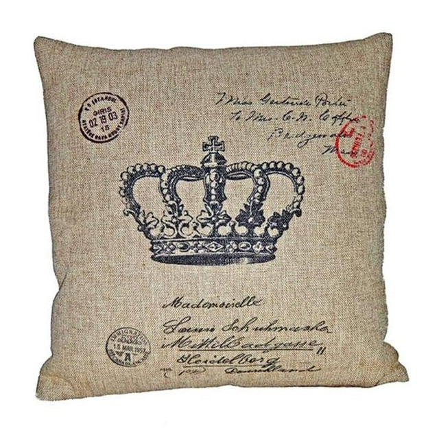 Cheung'S FP-3076A Carte Oreiller Décoratif Carré Postal avec Couronne
