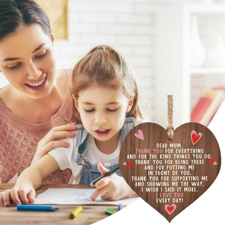 Barhoo Mothers Day Gifts Bulk on Sale Plaque Thank Wooden Mothers