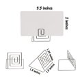 thumbnail image 3 of Coofit 24PCS Place Porte-Cartes Métal Créatif Porte-Cartes Numéro de Table Stand, 3 of 10