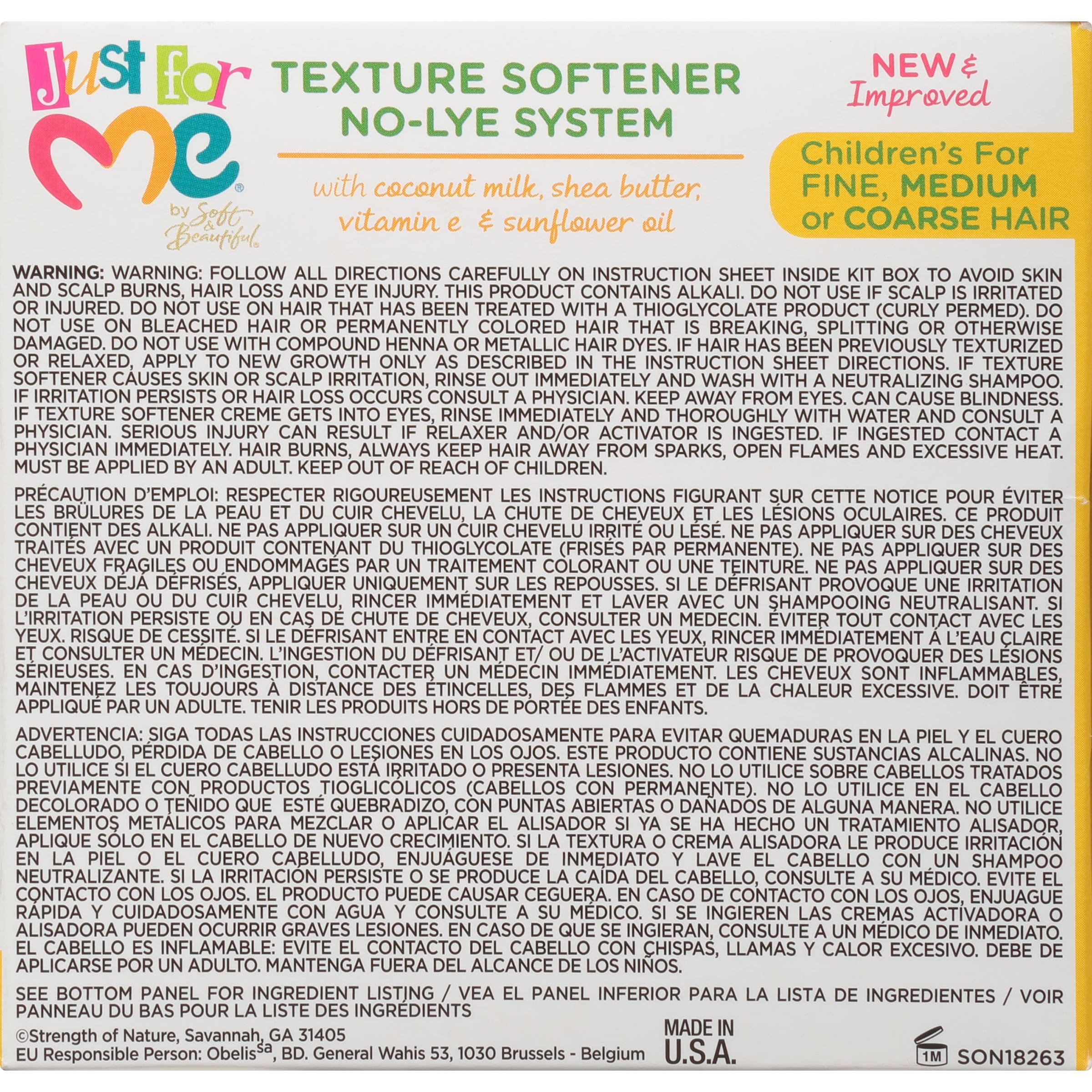 Just For Me Texture Softener System Kit 1kit Walmart Com