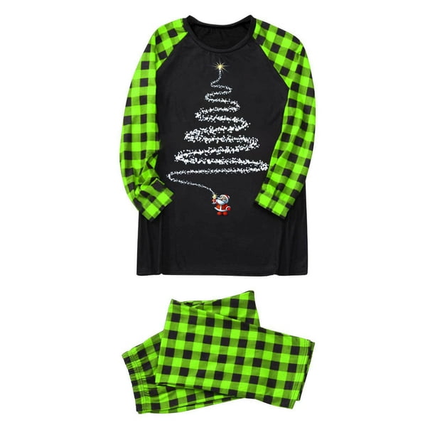 Blusa y pantalones con estampado a cuadros para hombre y papá, ropa familiar, pijamas, blusa y pantalones de poliéster