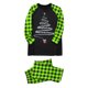 thumbnail image 1 of Blusa y pantalones con estampado a cuadros para hombre y papá, ropa familiar, pijamas, blusa y pantalones de poliéster, 1 of 2