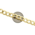 thumbnail image 5 of 10K Yellow Gold 9.50mm Hollow Plain Cuban Curb Link Chain Necklace 28 Inch, 5 of 7