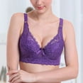 thumbnail image 4 of KDFJPTH Womens Underwear Push-Up Underwear Solid Purple 36C, 4 of 4