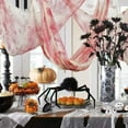thumbnail image 5 of Halloween Creepy Cloth Set - 30x72 Inch Black Spooky Gauze Fabric for Indoor/Outdoor Decor - Perfect for Haunted Mansion, Porch & Halloween Party, 5 of 7