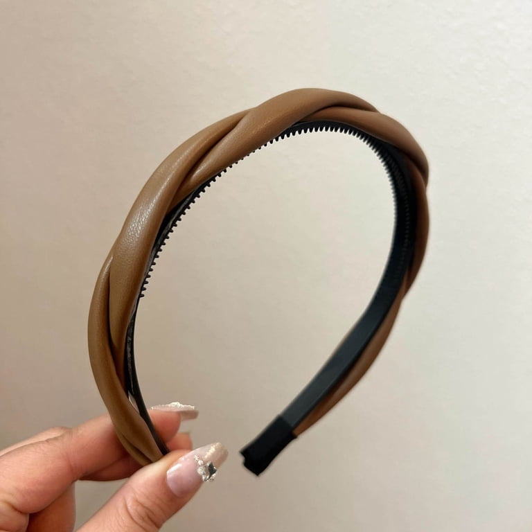 Thin Leather Headbands for Women Cute Braided Twisted Head  display picture 2