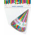 thumbnail image 1 of Rainbow Ribbons Birthday Party Hats, 8ct, 1 of 1