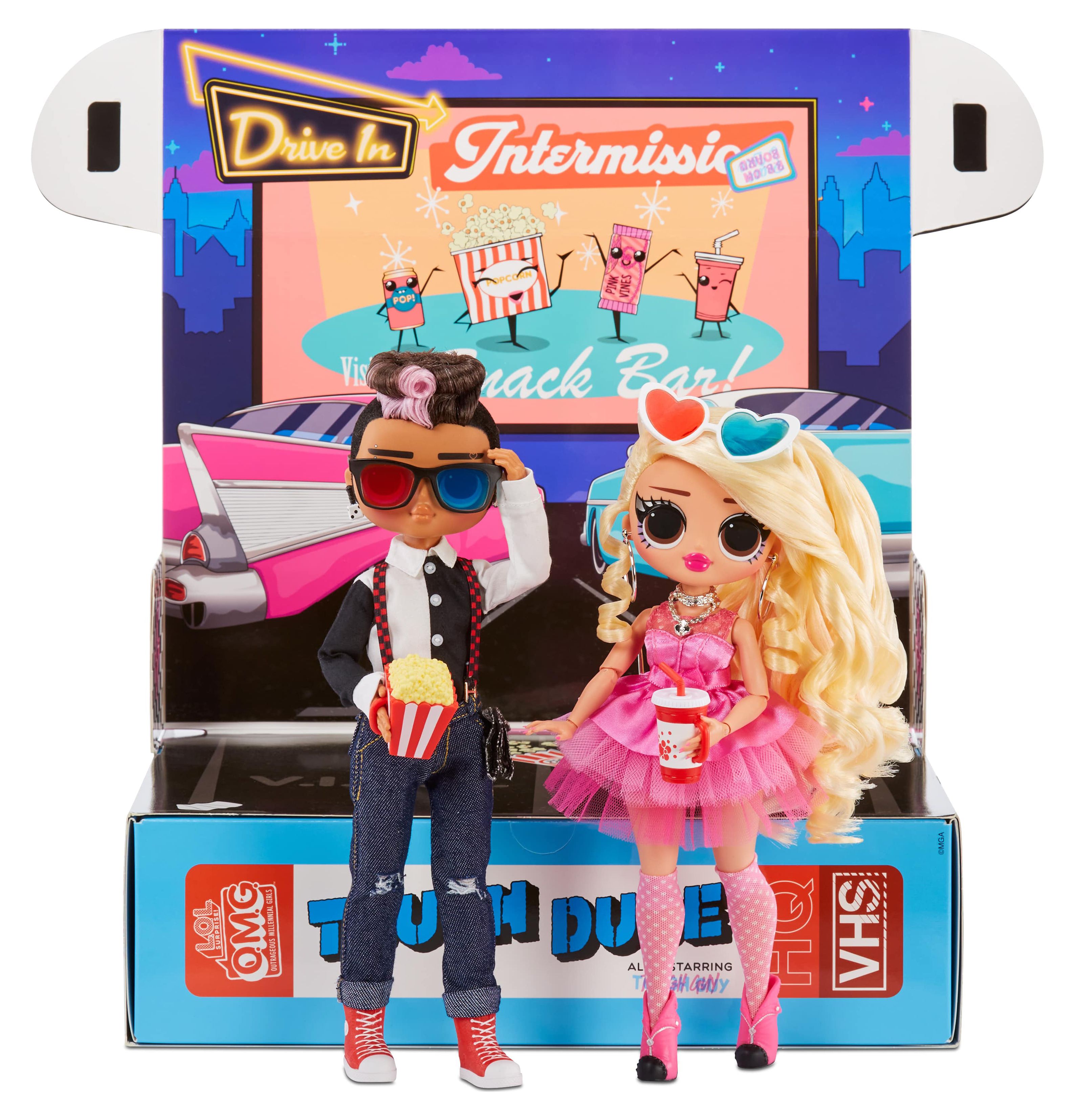 L.O.L Surprise! OMG Movie Magic Fashion Tough Dude and Pink Chick Doll Playset, 25 Pieecs - image 4 of 7