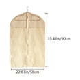 thumbnail image 3 of Cotton Garment Bags for Hanging Clothes, 35 Inch Breathable Garment Bags with Zippered Cover for Fur Coat, Jacket, Gown, Suit, Garments Covers, 3 of 6