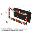 thumbnail image 3 of 2PC British Flag License Plate Prame Aluminum Rust-Proof Auto Parts License Plate Decorative Screws Fit Standard 2 Holes 1 U.S. License Plate, 12.2x 6.3 Inch, 3 of 7