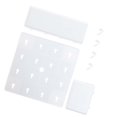 thumbnail image 3 of Estante de pared para mesita de noche, adhesivo, fuerte capacidad de carga, espacio de almacenamiento adicional para dormitorio, baño, cocina, color blanco, 3 of 12