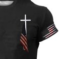 thumbnail image 5 of Blekii T-Shirt à Manches Courtes et Col Rond pour Hommes, Mode Décontractée pour la Journée de l'Indépendance - Doux et Confortable, Petit Imprimé, Design de Vacances d'Été - Parfait pour la Célébration du 4 Juillet, Bbq d'Été, 5 of 5