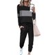 thumbnail image 1 of Conjunto de Chándal PRETTYGARDEN 2 Piezas Manga Larga y Pantalón Deportivo M Negro, 1 of 5