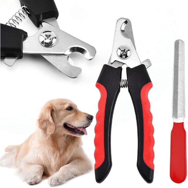 Cortaúñas Rouge-Claw para perros y gatos, cortaúñas afilado con lima de uñas, para el cuidado de las uñas de perros pequeños y medianos, gatos, conejos y cobayas