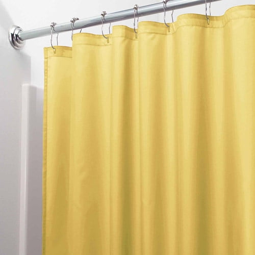 InterDesign Waterproof Fabric Shower Curtain Liner, Standard 72" x 72