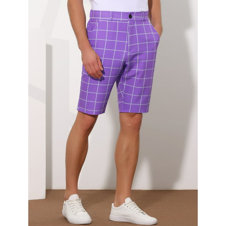 NO GOLF Nylon Short Pants - Khaki Check