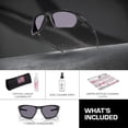 thumbnail image 3 of Oakley OO9431 Lateralis Rectangle Shaped Non-Polarized Sunglasses for Men - Includes Official Eyewear Kit - Matte Black Ink Frame with Prizm Grey Lens, 3 of 5