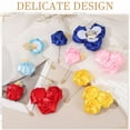 thumbnail image 3 of Uxcell 7 Pcs(6pcs Pins + 1 Brooch) Ramilletes de rosa azul marino para solapa, pines de botón para ceremonia de boda, aniversario, baile de graduación, cena formal, 3 of 7