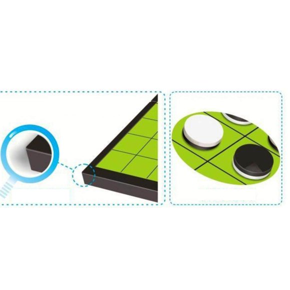 Othello Chess with Folding Magnetic Board game pieces and Pieces for Travel Adults