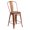 Copper, variant on Flash Furniture 24" High Purple Metal Counter Height Stool with Back and Wood Seat