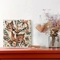 thumbnail image 2 of Deers on Flowers Wall Clock Square Silent Non Ticking Battery Operated Clock for Home Bathroom Kitchen Bedroom Living Room, 2 of 8