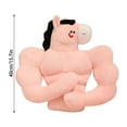 thumbnail image 4 of ICQOVD Coussin Éducatif Cheval Musclé en Peluche Coussin Animal Drôle, 4 of 8