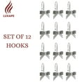 thumbnail image 5 of 12 Ganchos Decorativos Para Cortina De Ducha Con Nudo De Lazo, Anillos De Ducha Para Baño, Habitación De Bebé, Decoración Artística (Nudo De Lazo) (Plata), 5 of 5