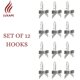 thumbnail image 5 of 12 Ganchos Decorativos Para Cortina De Ducha Con Nudo De Lazo, Anillos De Ducha Para Baño, Habitación De Bebé, Decoración Artística (Nudo De Lazo) (Plata), 5 of 5