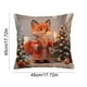 thumbnail image 3 of Funda de almohada navideña | Funda decorativa | Cuadrada de 45 x 45 cm | Tejido de poliéster suave con cremallera oculta para sofá, sillón y cama, 3 of 6