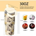 thumbnail image 2 of 30oz Cute Raccoon Tumbler with Handle and Flip Straw, Stainless Steel Insulated Cup, Travel Coffee Mug Water Bottle, Birthday Mothers Day Chritmas Gifts for Women Animal Lovers, 2 of 6