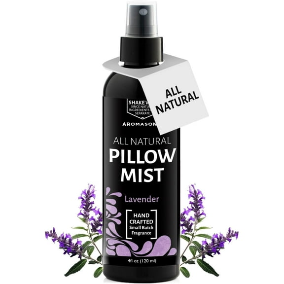 Aromasong All Natural Lavender Pillow Spray – Calming Linen Mist for Sleep 4 Oz