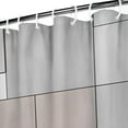 thumbnail image 4 of Ensemble de Rideau de Douche avec Doublure à Boutons-Pression, Vert Sauge Noir Formes Lignes (3) Rideaux de Douche Doublure de Douche Réutilisable, Doublure de Douche en Polyester Neutre Esthétique, 72x72 Pouces, 4 of 4