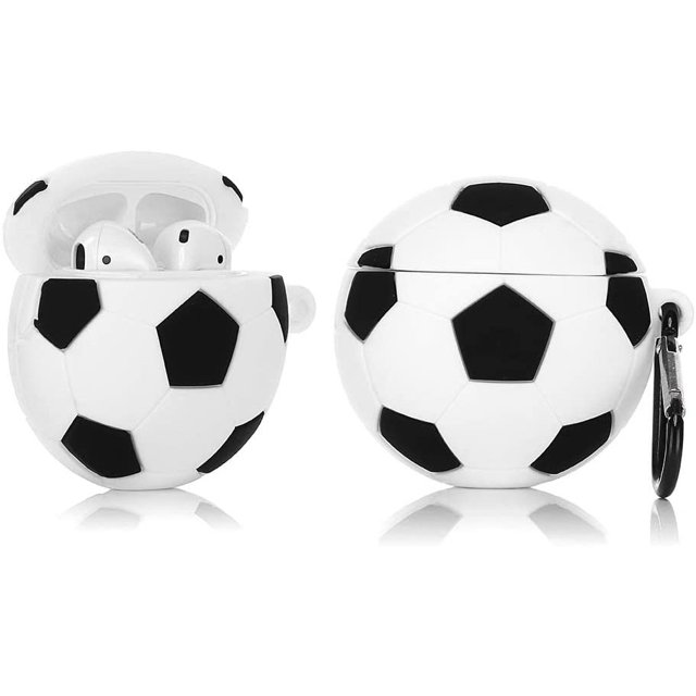 Funda de silicona compatible con Airpods 1 y 2 Funda con diseño deportivo divertido oso de fresa Electrónica